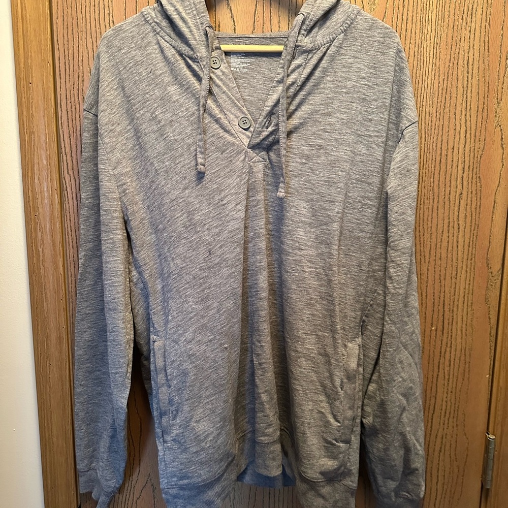 GAP Gray Lightweight Hoodie Jacket